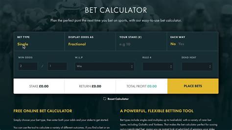 Fivefold Bet Calculator .